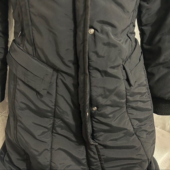 DKNY Black Waterproof Classic Parka Winter Jacket - Picture 5 of 10
